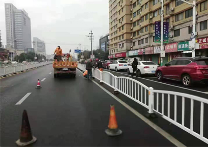 大荔同洲湖道路划线项目